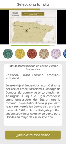 Rutas de Carlos V Game screenshot