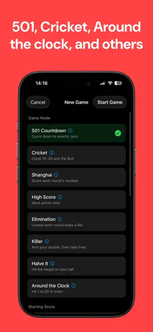 Darts Scoreboard — Bullseye screenshot 2