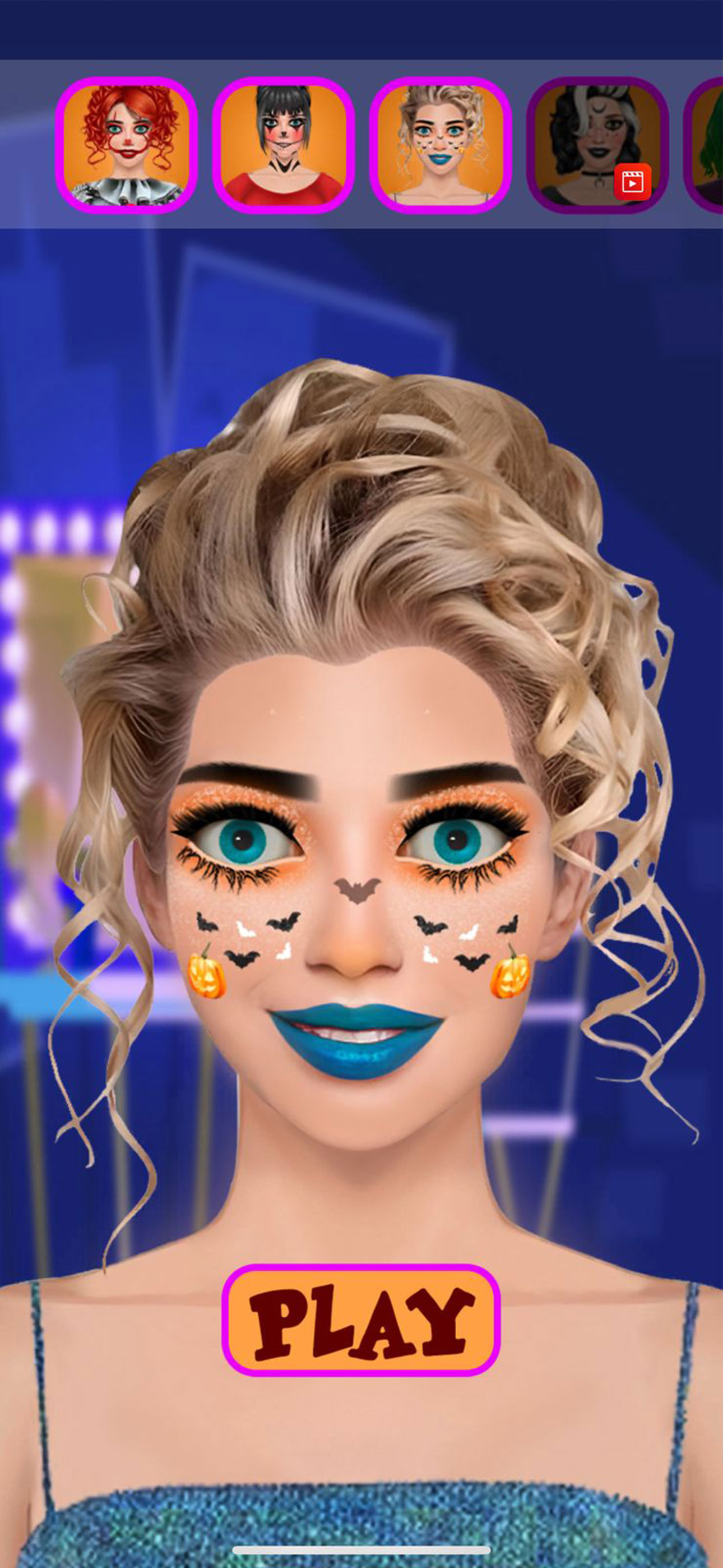Halloween Makeup Salon Game