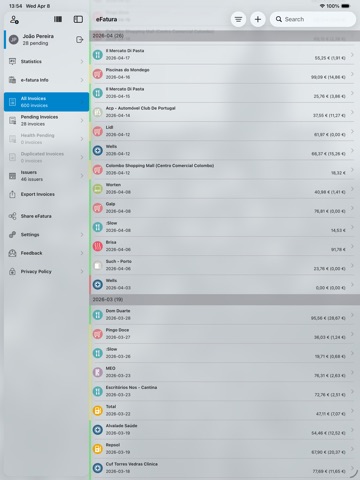 eFatura iPad screenshot