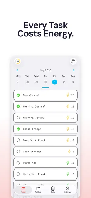 Energy XP Routine Task Tracker screenshot 1