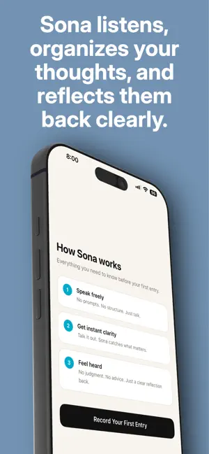 Sona: AI Voice Journal screenshot 2