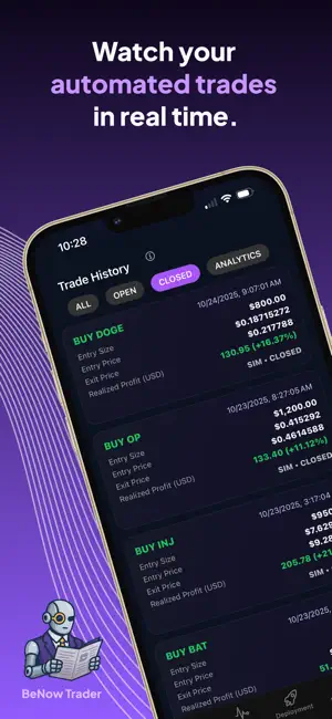 BeNow: AI Crypto Trader Bot screenshot 4
