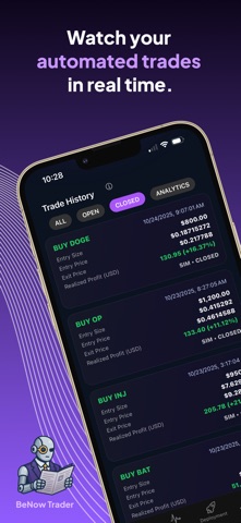 BeNow: AI Crypto Trader Bot Screenshot 4 of 5
