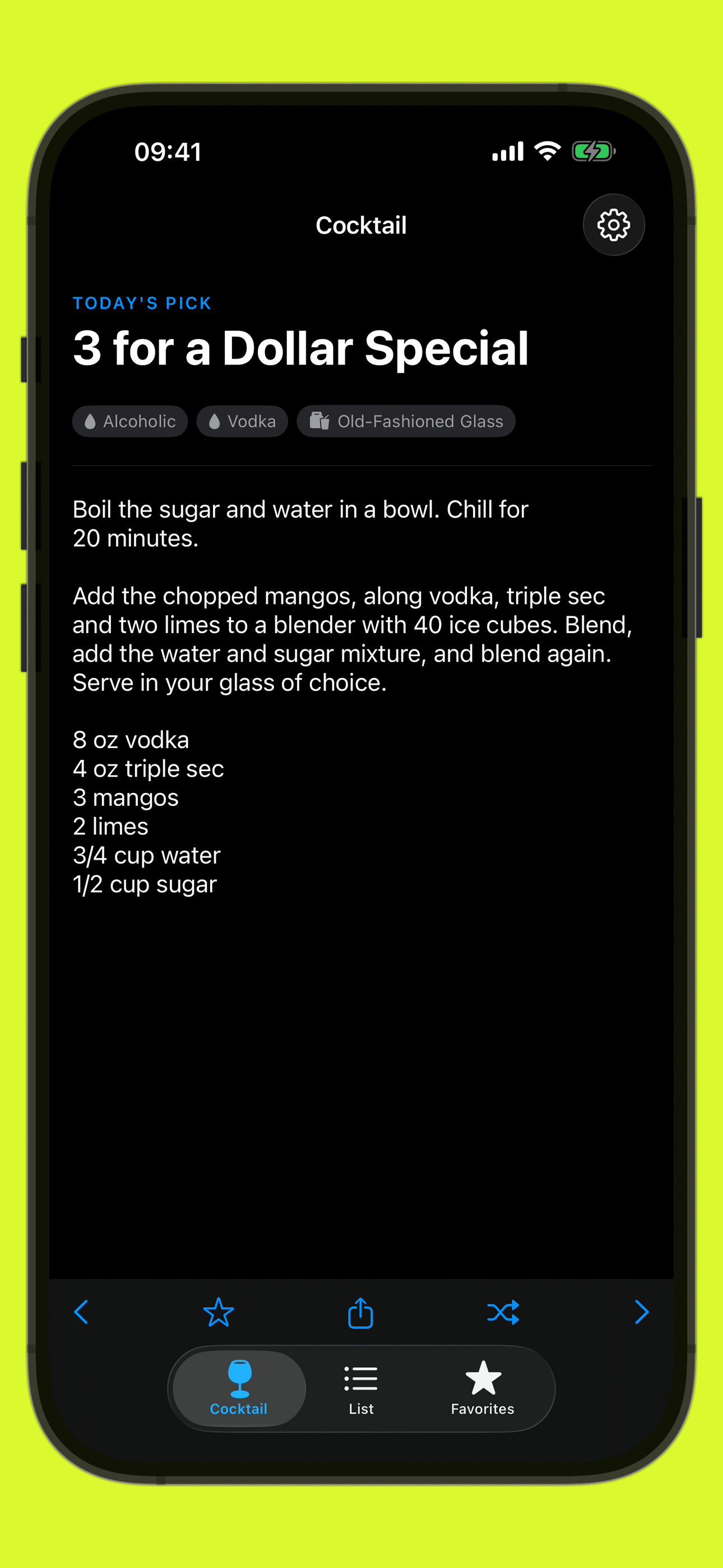 Cocktail screenshot 2