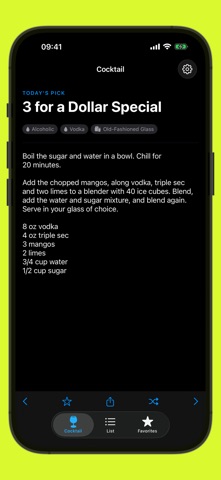 Cocktail screenshot