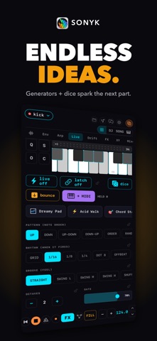 Sonyk Groovebox DJ Workstation iPhone screenshot