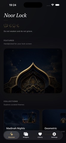 Noor Lock: Islamic Wallpapers iPhone screenshot