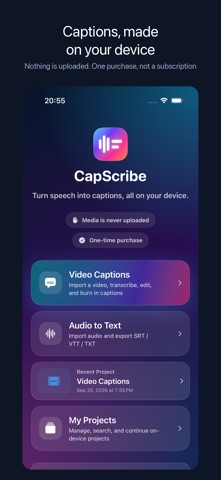 CapScribe: Auto Captions Screenshot 1 of 5