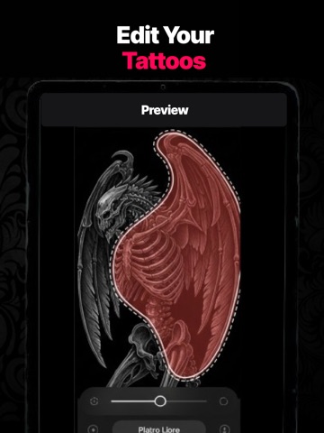 AI Tattoo Try On: InkDna iPad screenshot