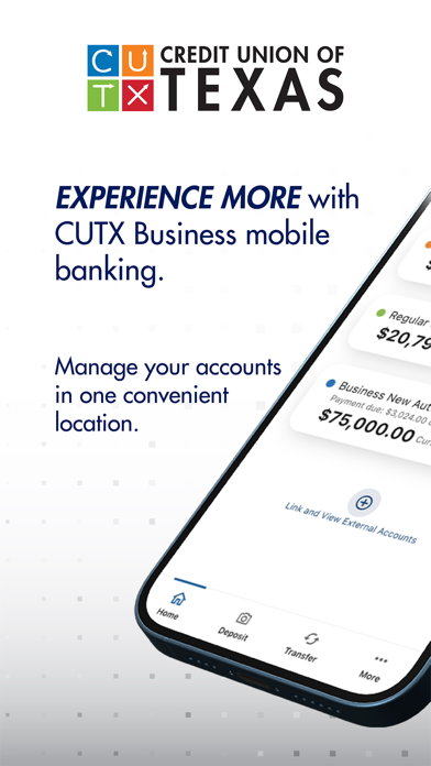 CUTX Business Banking Screenshot