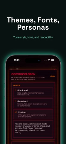 Blackwall: Offline AI Chat screenshot