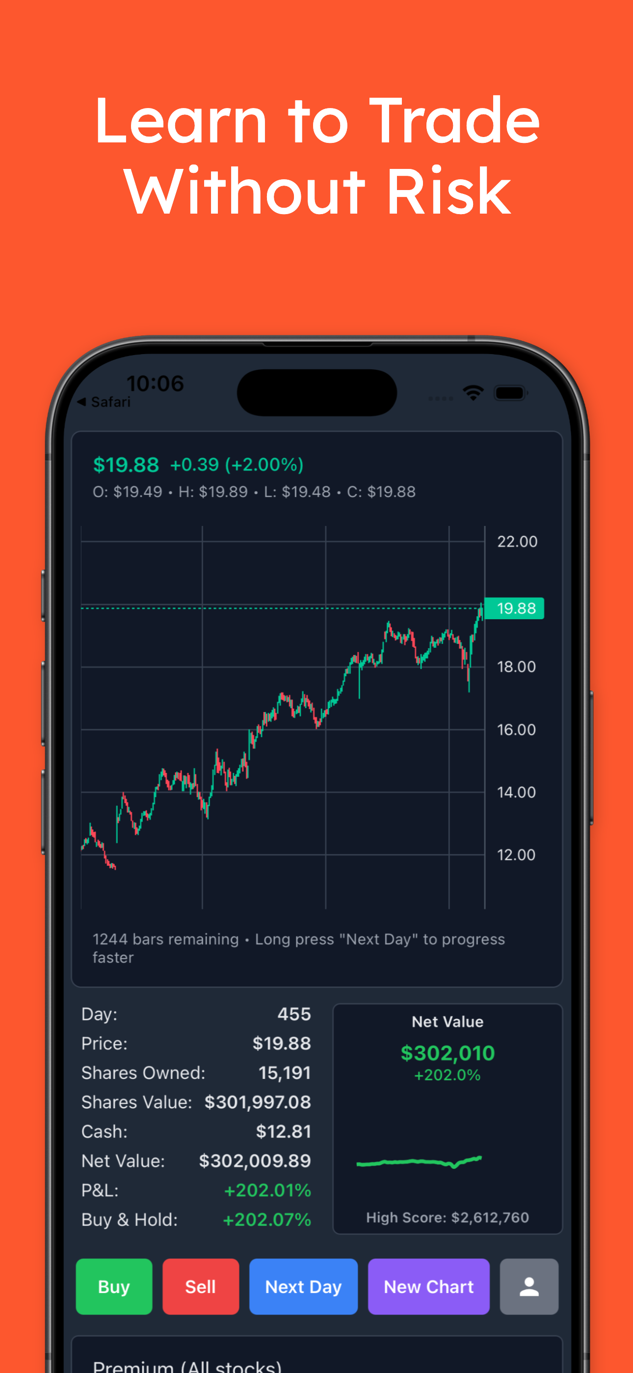 Stock Chart Simulator