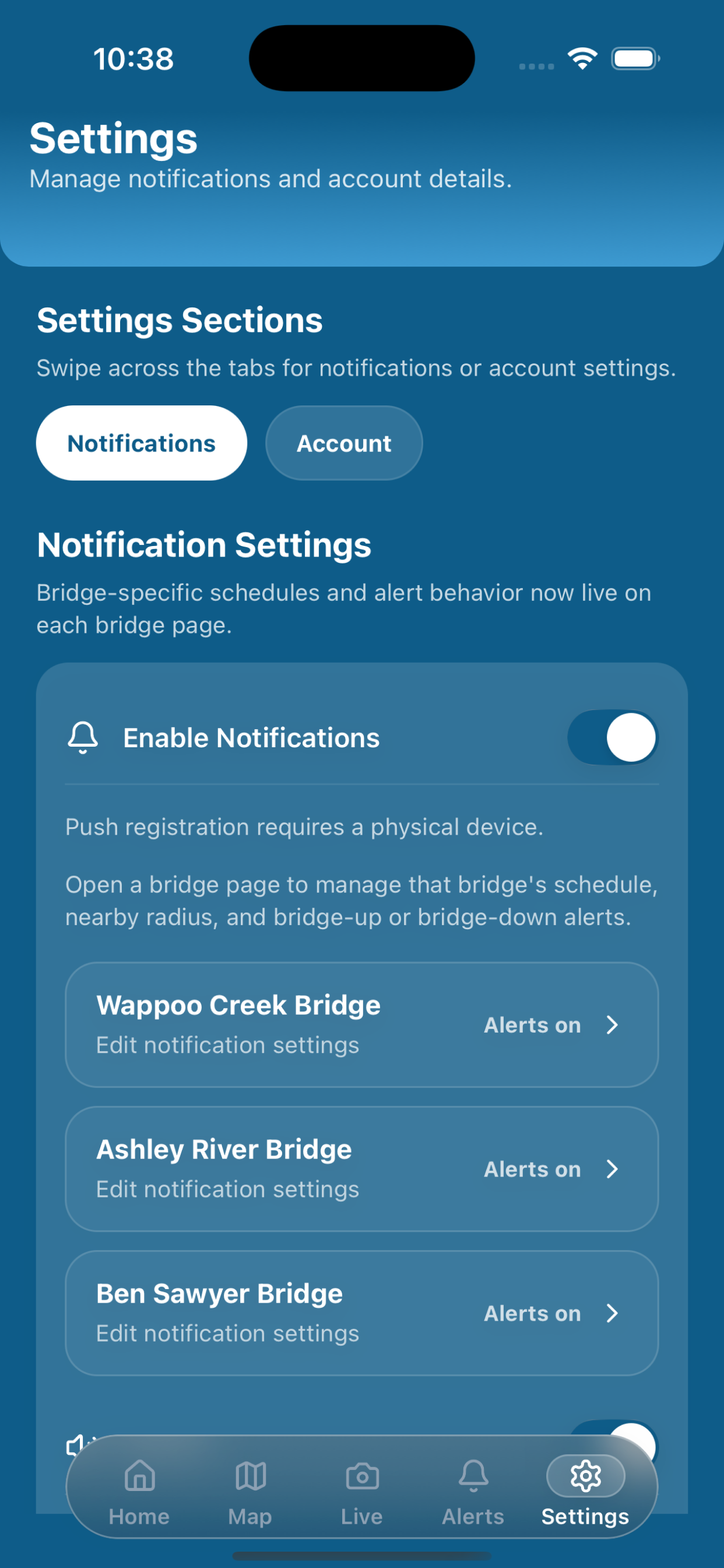 Charleston BridgeWatch screenshot 5