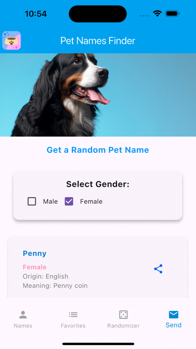Pet Names Finder Screenshot