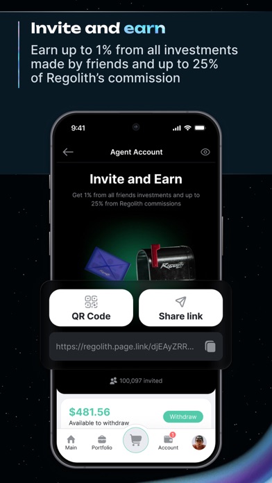 Regolith - Investment & Stocks iPhone screenshot