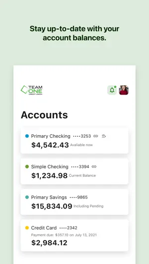 Team One Credit Union screenshot 2