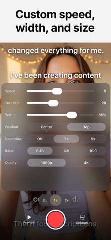 ScriptLens: Teleprompter screenshot