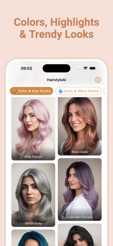 HairstyleAI: Hair Try On iPhone screenshot
