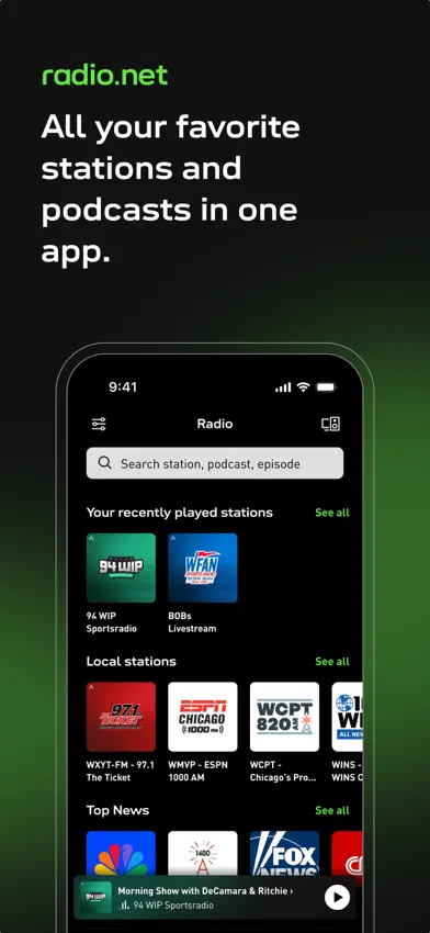 radio.net - AM FM Radio Tuner screenshot 1