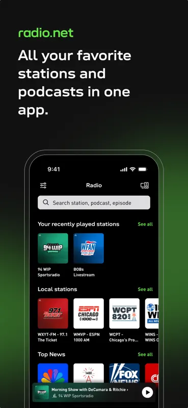 radio.net - radio and podcast screenshot 1 of 7