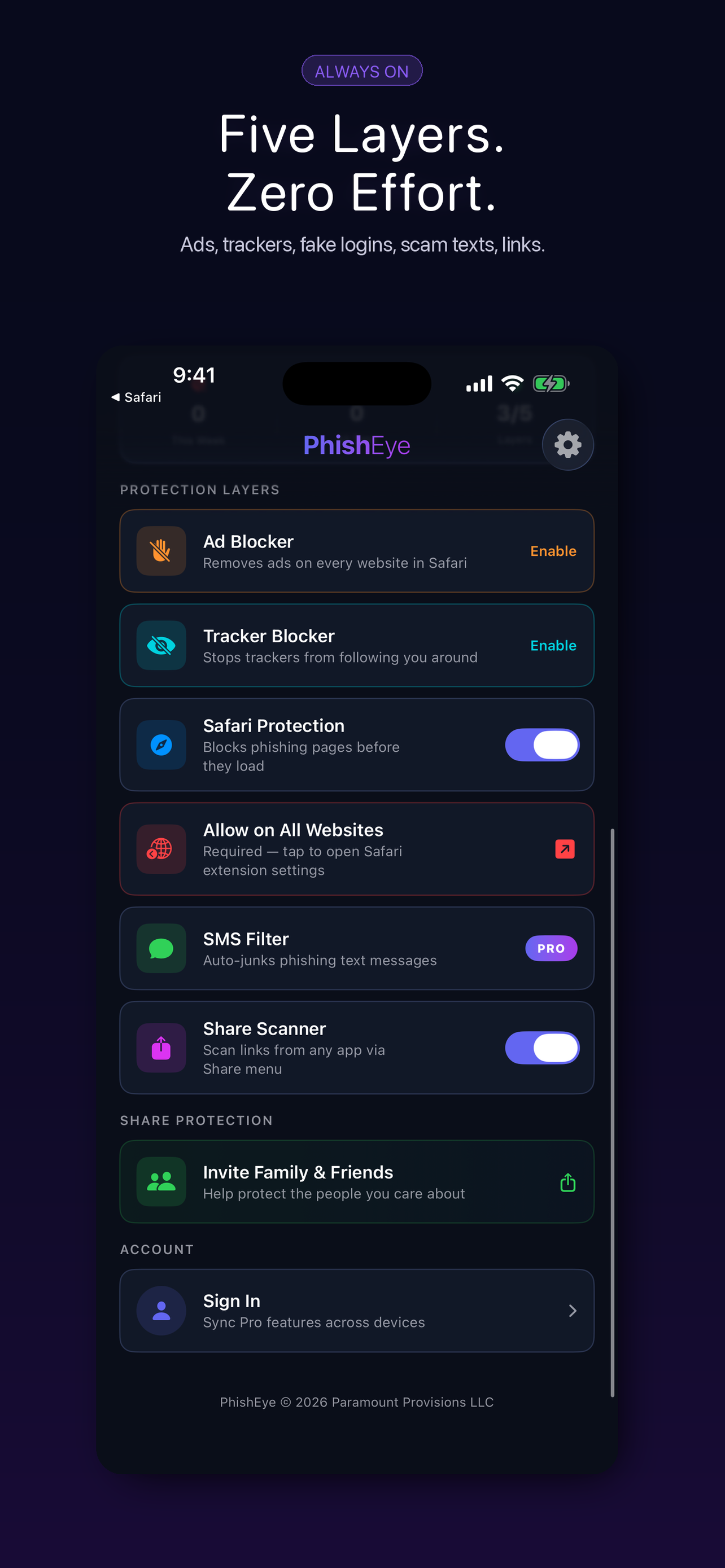 PhishEye: Ad Block & Phishing screenshot 5