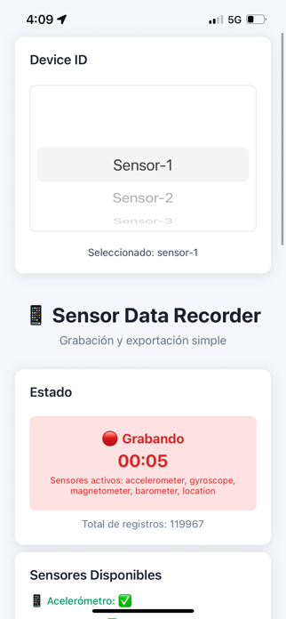 Sensor Data Recorder (3a4624) Screenshot 7 of 10