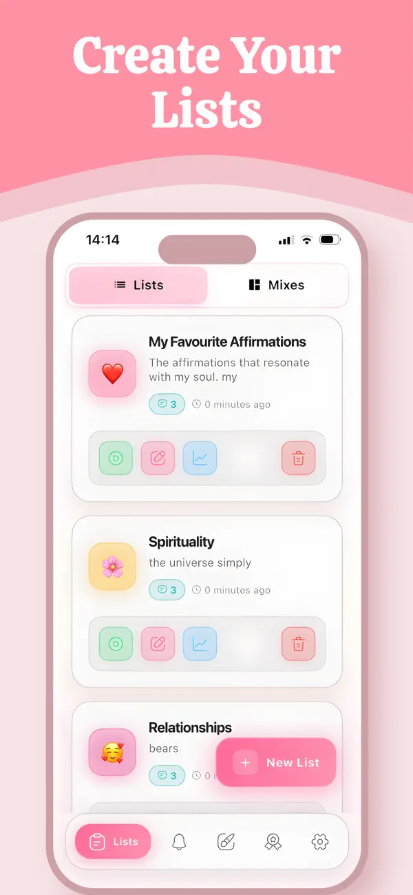 Screenshot #1 pour Affirmation List