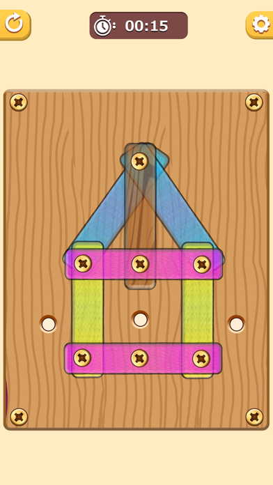 Wood Nut Bolt Screw Puzzle Screenshot