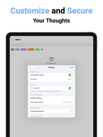 Noteorius iPad screenshot