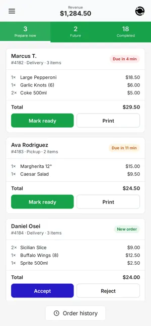 Order Inbox–Orders screenshot 1