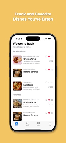 Dishy: Rate & Find Dishes iPhone screenshot