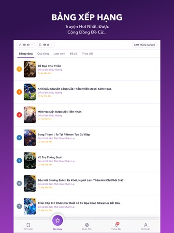 Tiệm Truyện Chữ iPad screenshot 2