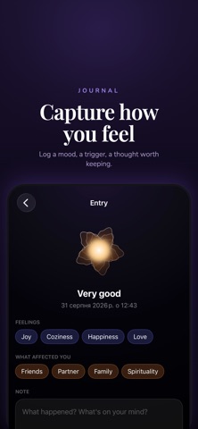 Calmly: Meditation & Calm iPhone screenshot