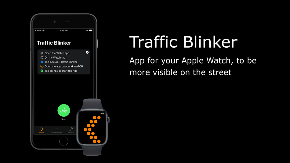 #1. Traffic Blinker - Bicycle Tool (iOS) Podle: Stefan Van Damme