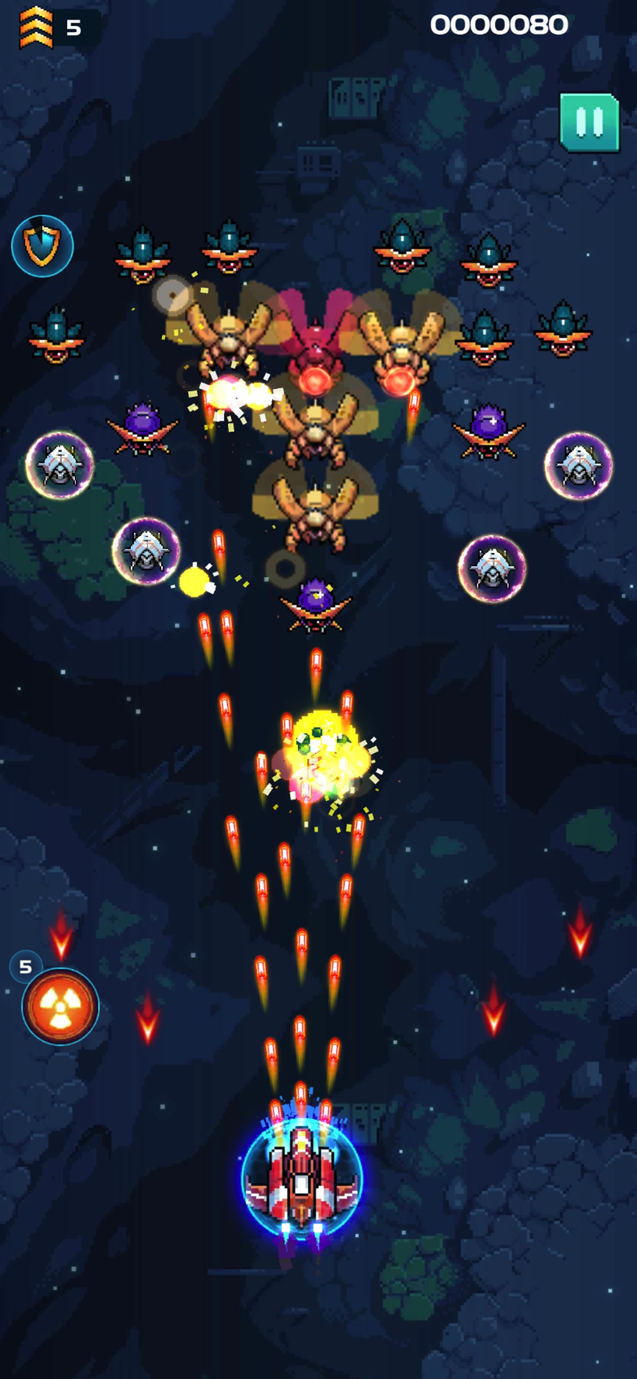 Screenshot 1 of Galaxy Strike: Void Swarm
