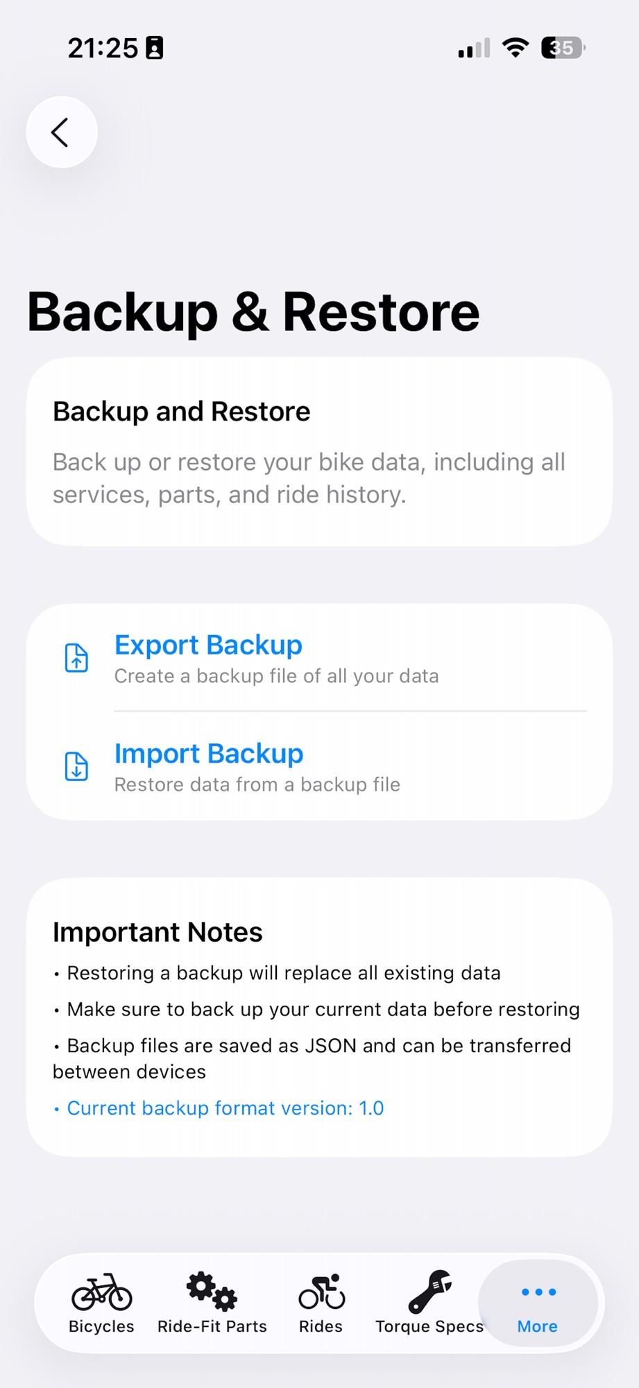 BicycleCareLog - Mile Tracker screenshot 7