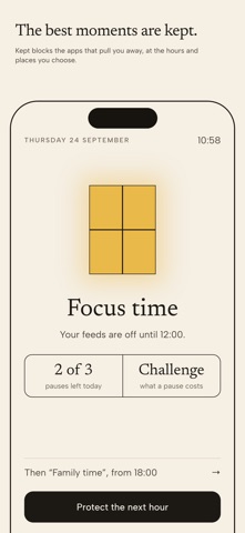 Kept: Time & Place App Blocker screenshot 2