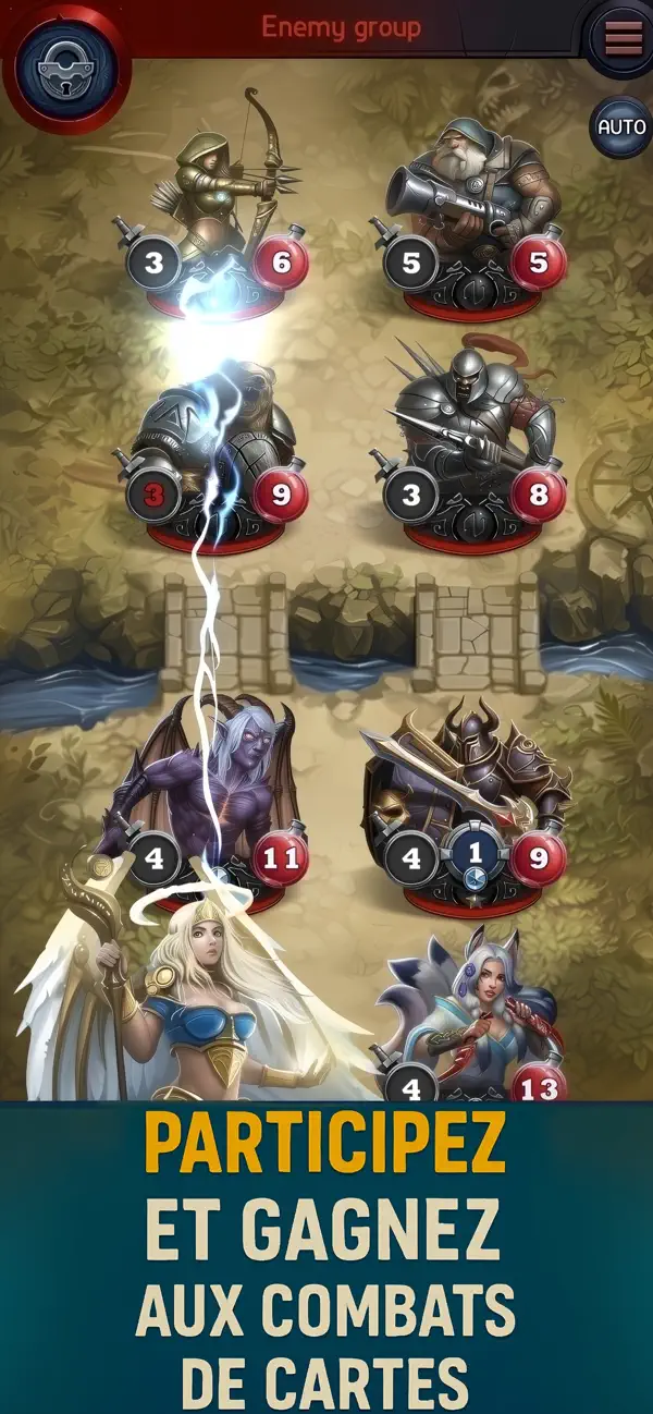 Screenshot #1 pour Сard Heroes: War & Duel Guard