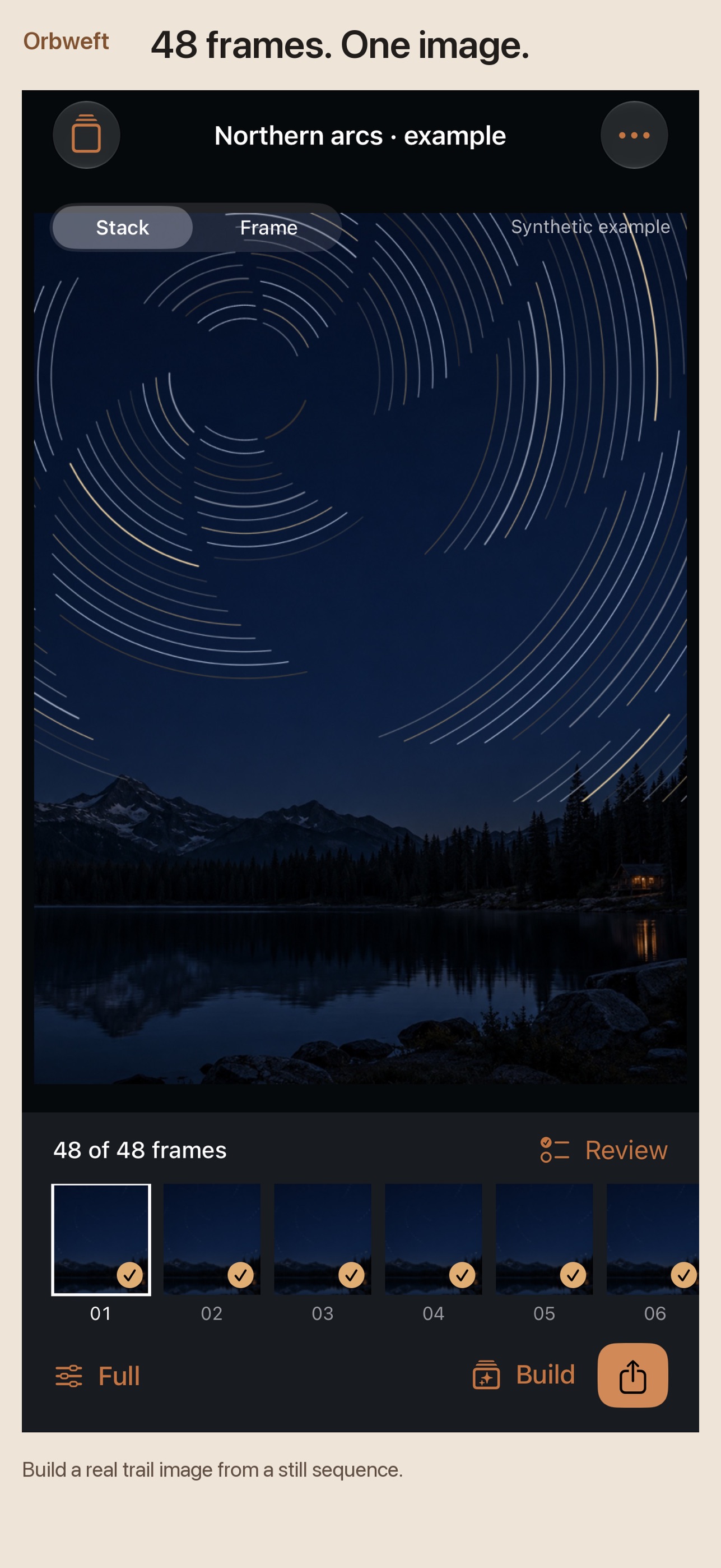 Screenshot 1 of Orbweft Star Trails