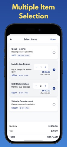 Easy PDF Invoices Invoice Guru screenshot