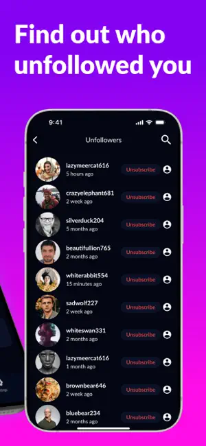 Followers・Unfollow Tracker App screenshot 2