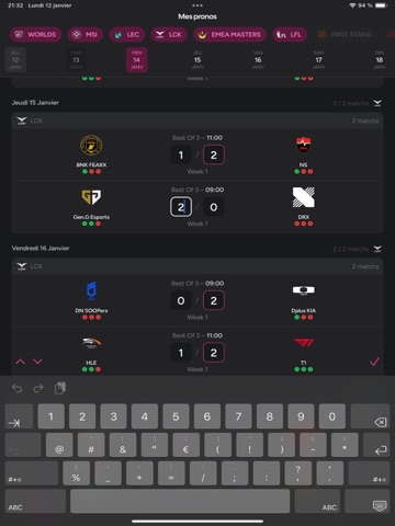Predi.GG iPad screenshot