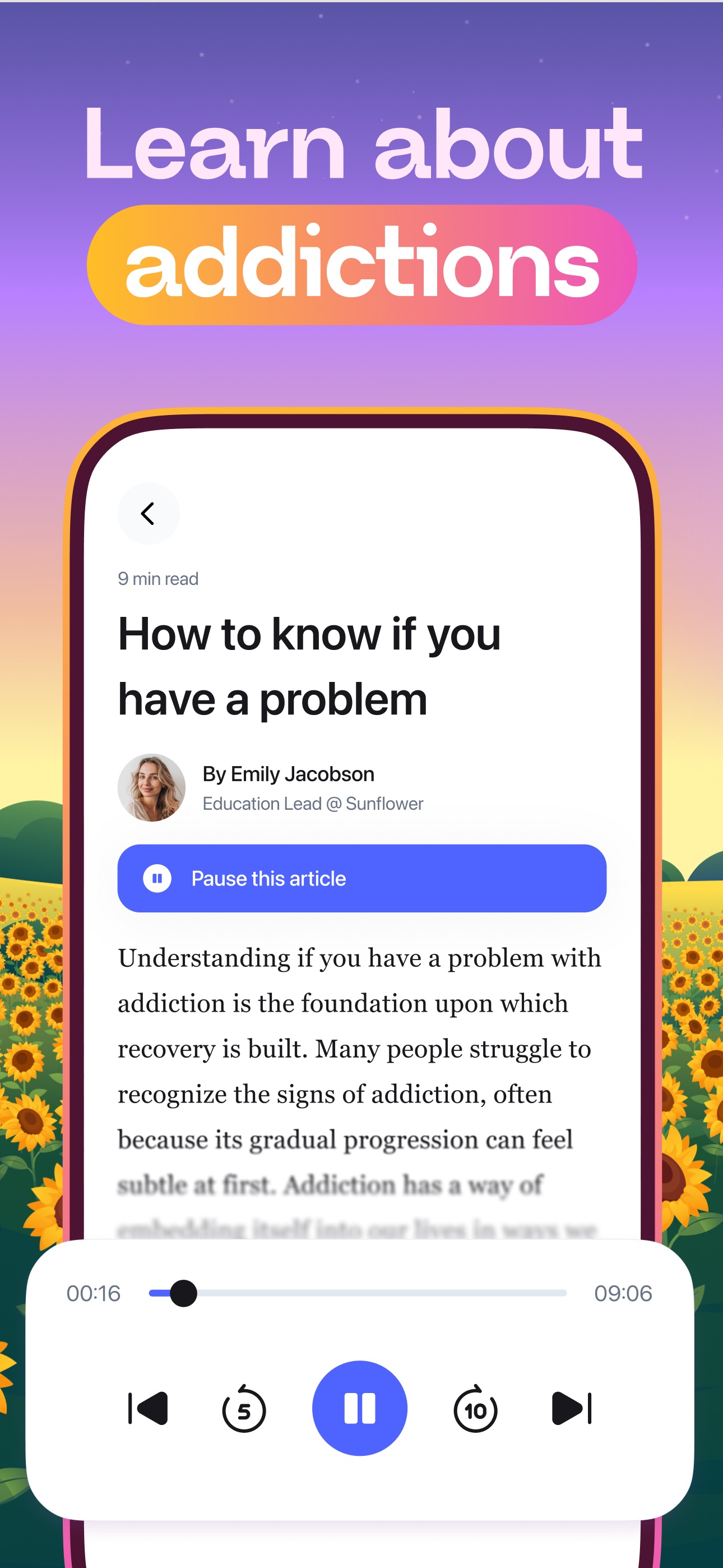Sunflower - Quit Any Addiction screenshot 5