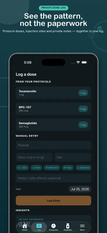 Dr.Peptide: Peptide Tracker screenshot 2 of 7