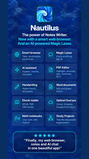 Notes Writer Browser: Nautilus screenshot 1
