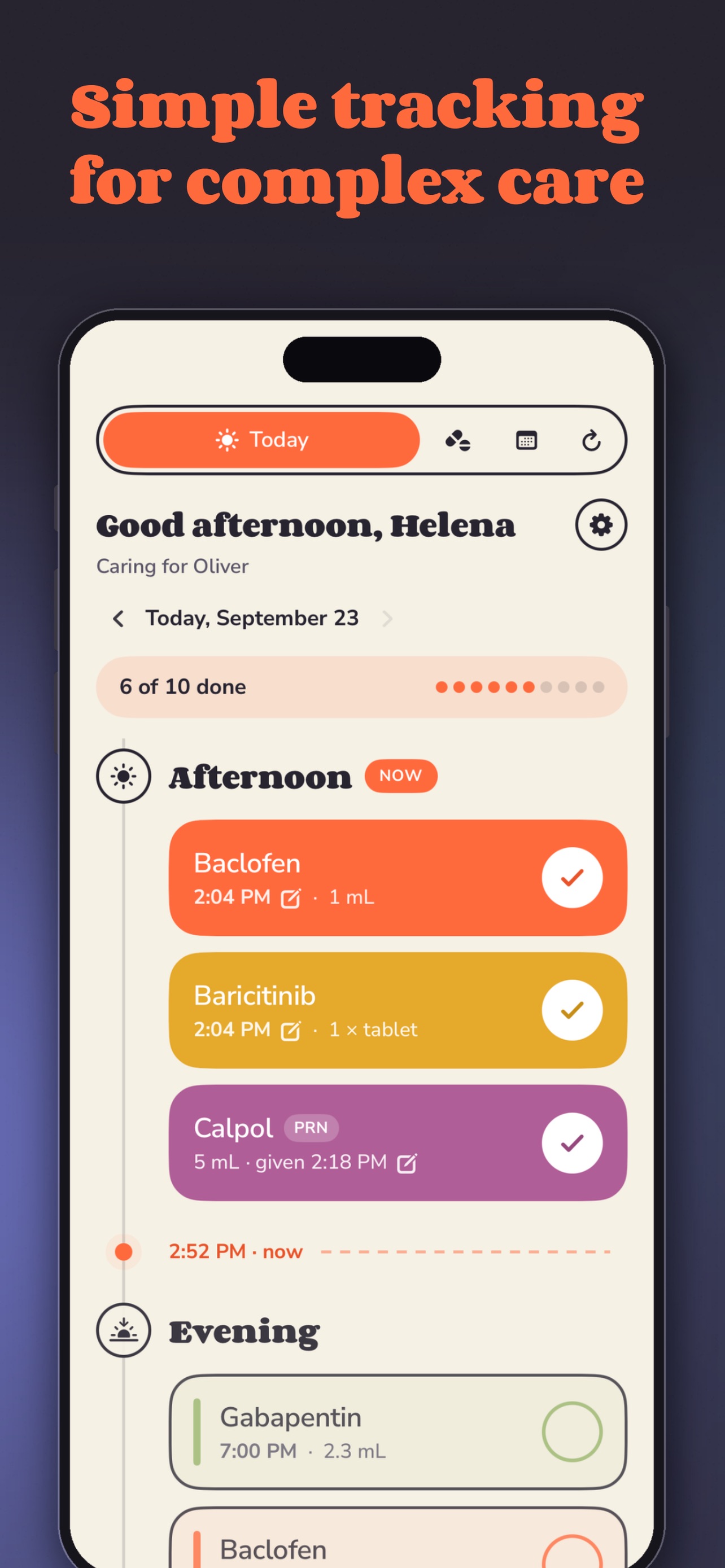 Screenshot 1 of Medzi: Medication Tracker