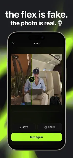 larp – fake flex app screenshot 1