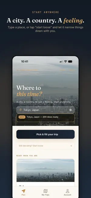 Wandercrafted: AI Trip Planner screenshot 1
