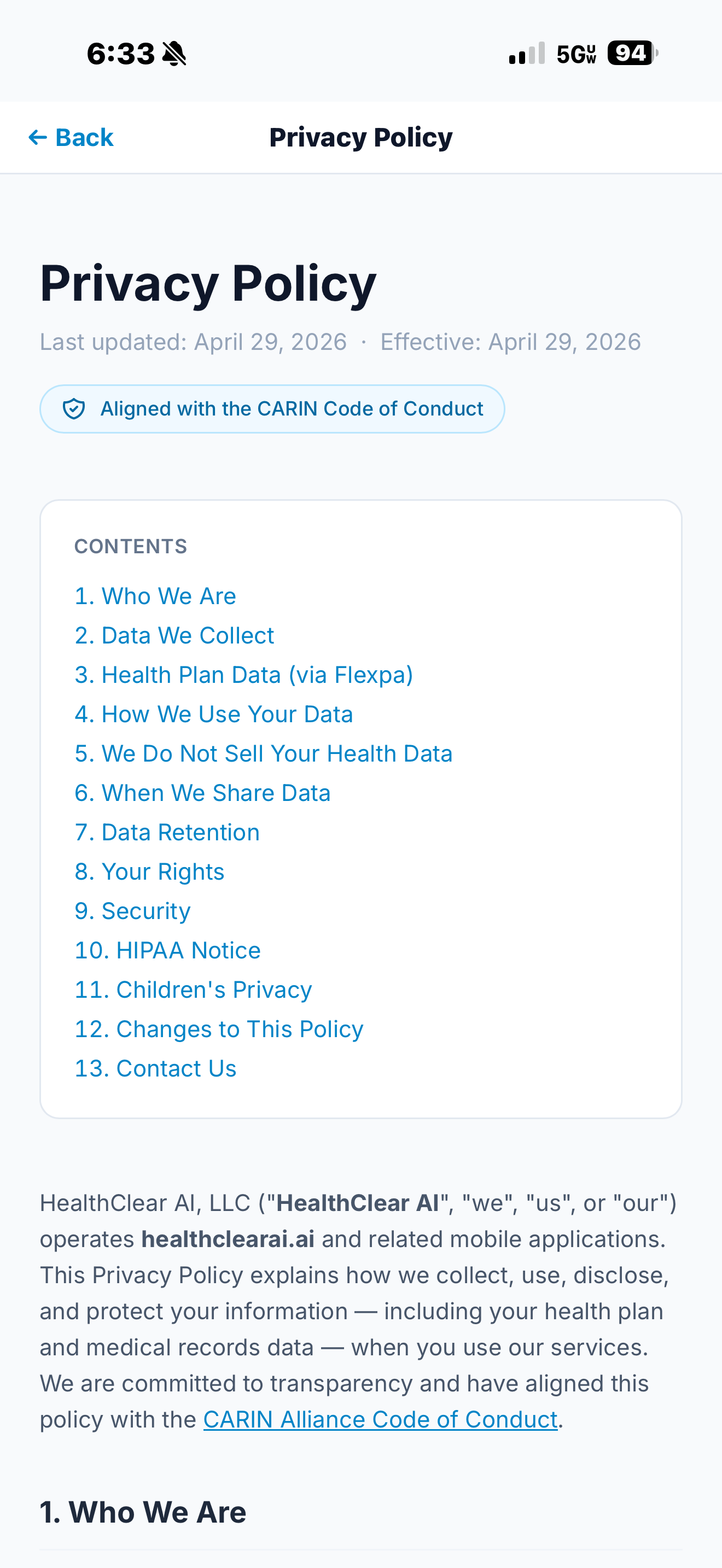 HealthClear AI screenshot 3